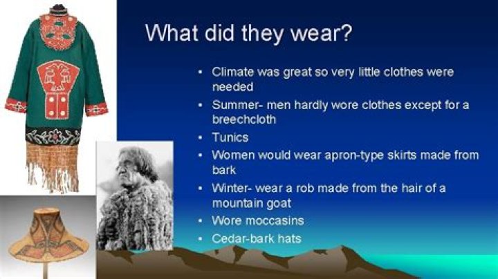 What type of clothing did the Kwakiutl tribe wear?