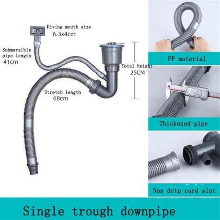 What type of pipe is used for a sink drain?