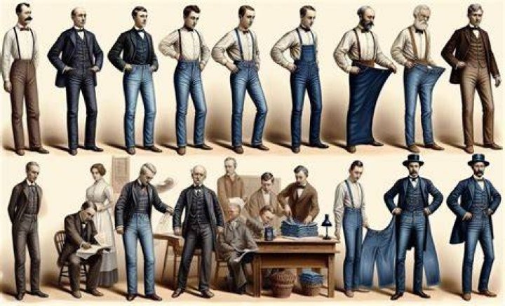 What was denim used for before jeans?