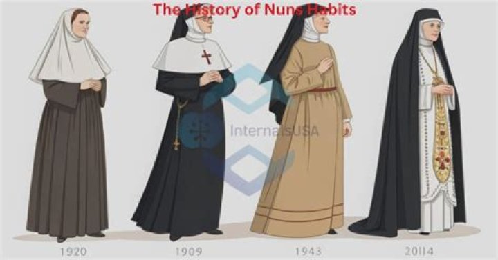 What were nuns clothes made of?