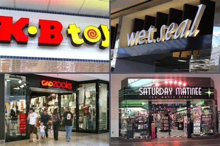 What were some popular stores in the 90s?