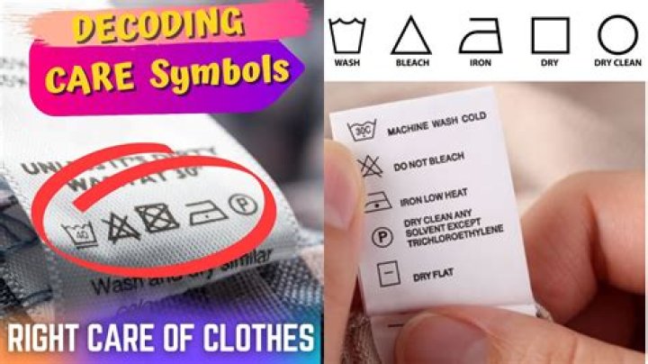 What will a care label on clothes tell you?