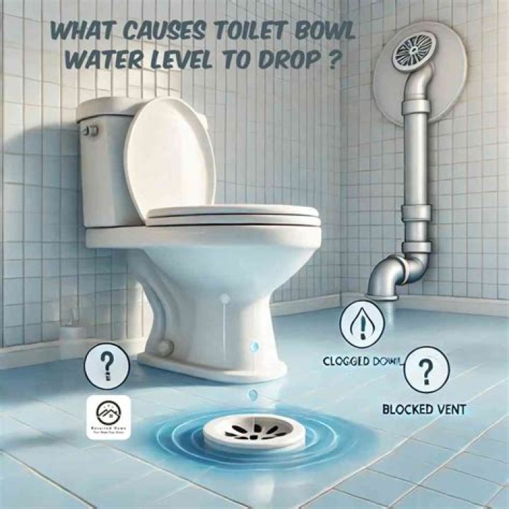 What would cause a toilet bowl to lose water?