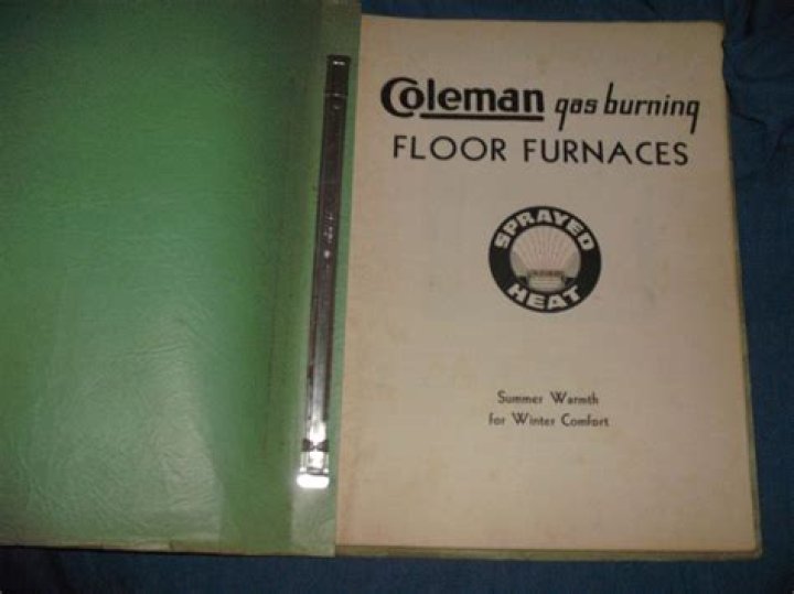 When did Coleman start making gas floor furnaces?