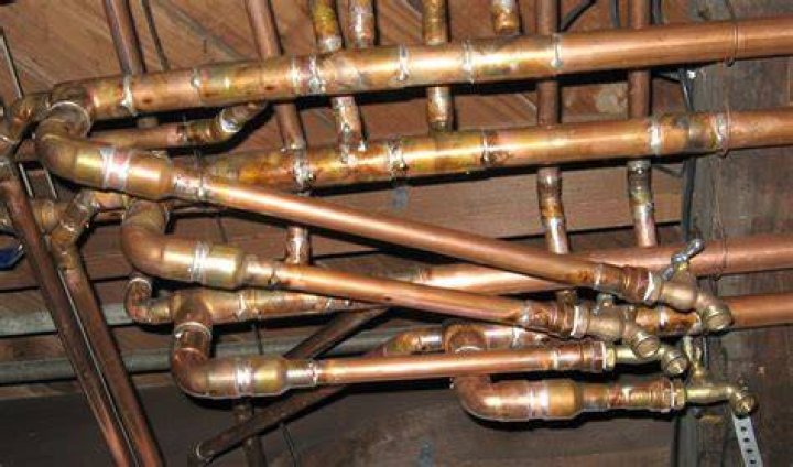 When did homes start using copper plumbing?