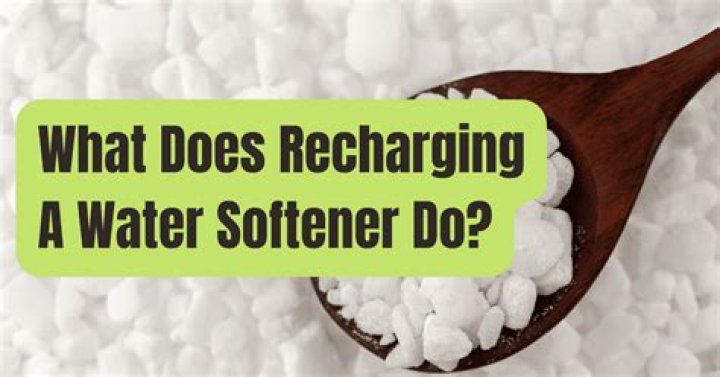 When should I recharge my water softener?