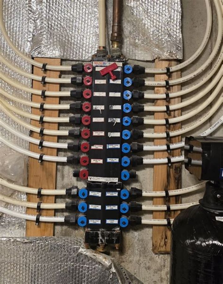 Where are the water shut off valves located in MANABLOC?