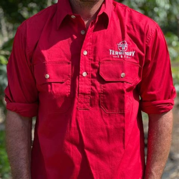 Where can I buy a red shirt for work?