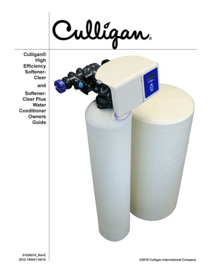 Where can I find Culligan Water product manuals?