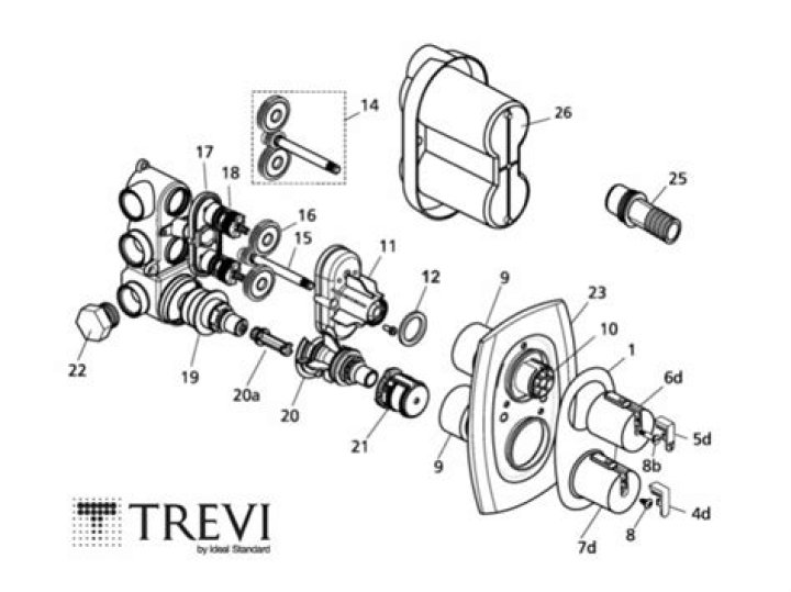 Where can I get Trevi shower head spares?