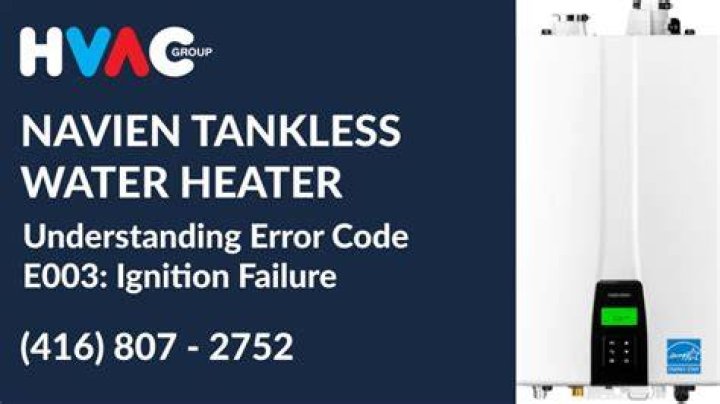 Where do I find the failure code on my tankless water heater?