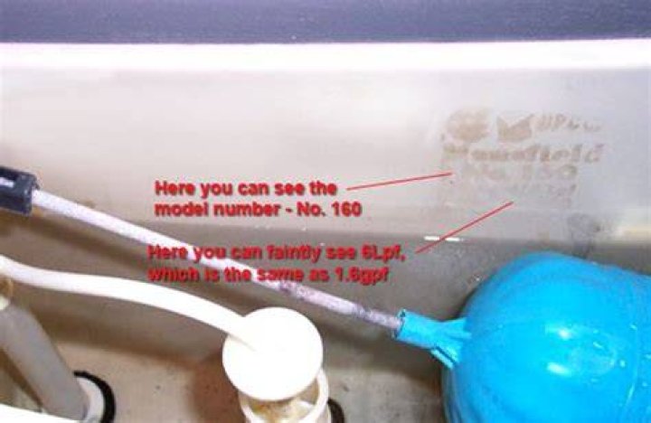 Where is Mansfield toilet model number?