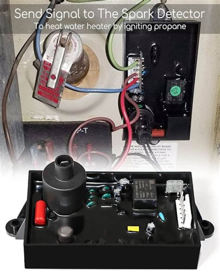 Where is the ignition switch on a water heater?