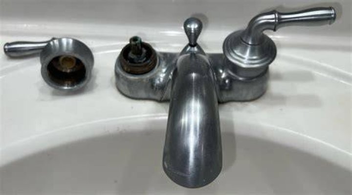 Where is the valve on a Kohler bathroom faucet?
