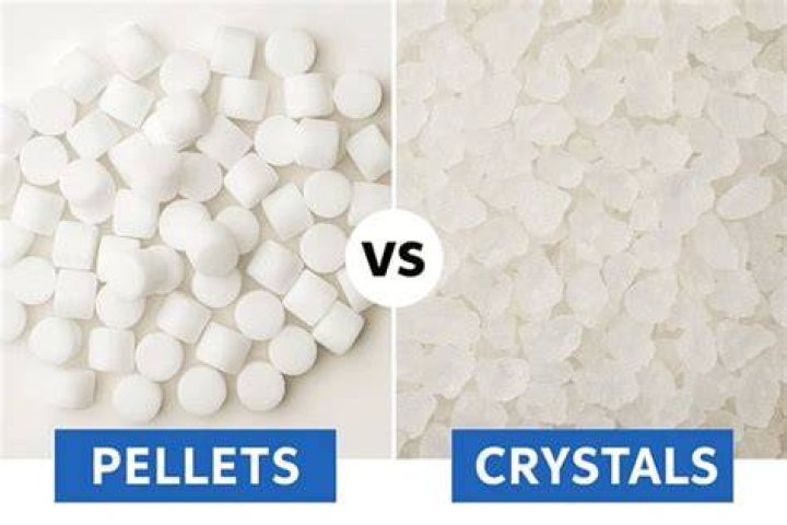 Which is better salt crystals or pellets?