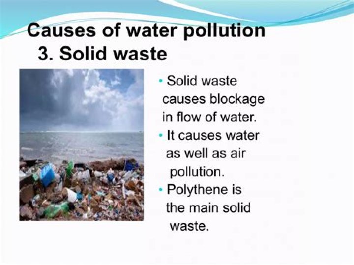 Which waste causes blockage in flow of water?