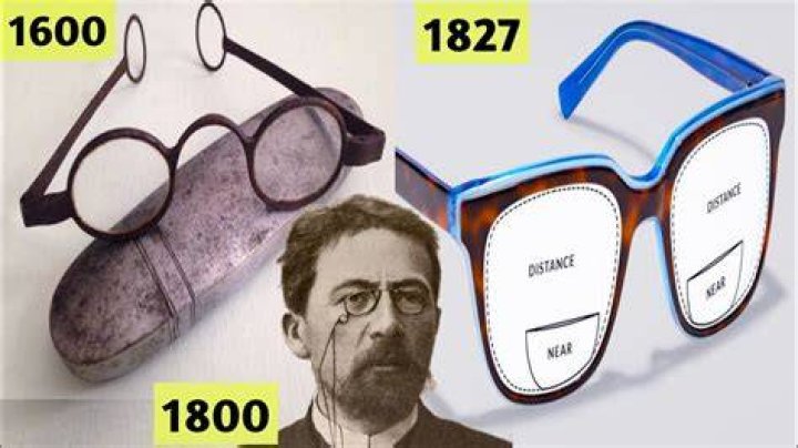 Who invented glasses and what year?