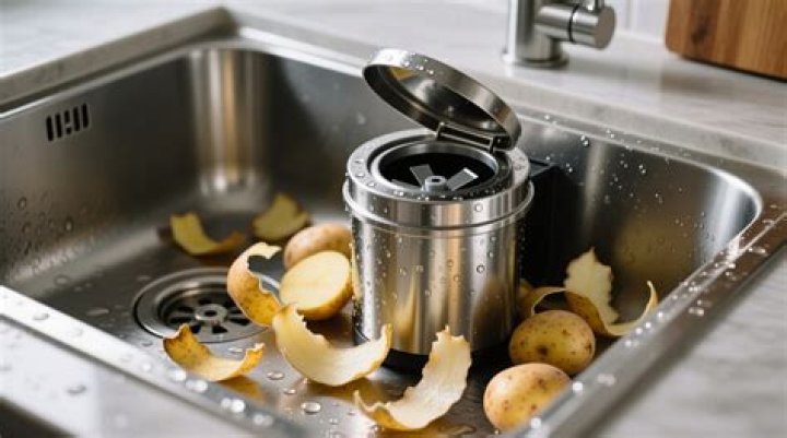 Why did I put potato peels in my garbage disposal?