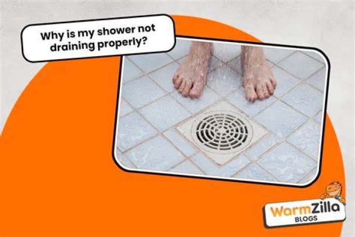 Why did my shower stop draining?