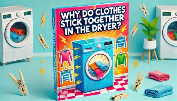 Why do clothes stick together when they come out of the tumble dryer?