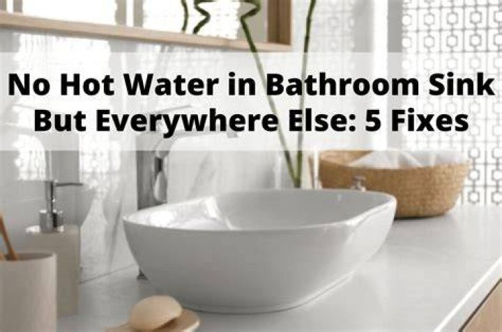 Why do I have hot water in my bathroom sink but not my shower?