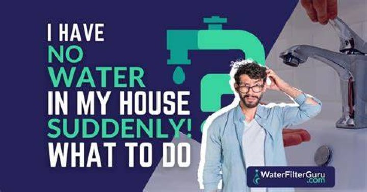 Why do I have no water in my home?