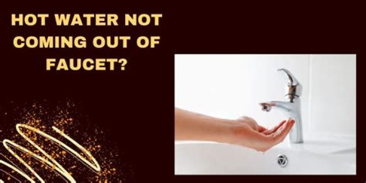 Why does hot water trickle out of the faucet?