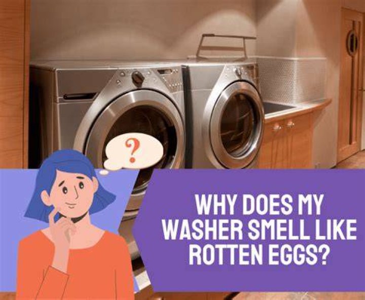 Why does it smell like rotten eggs when my washer drains?