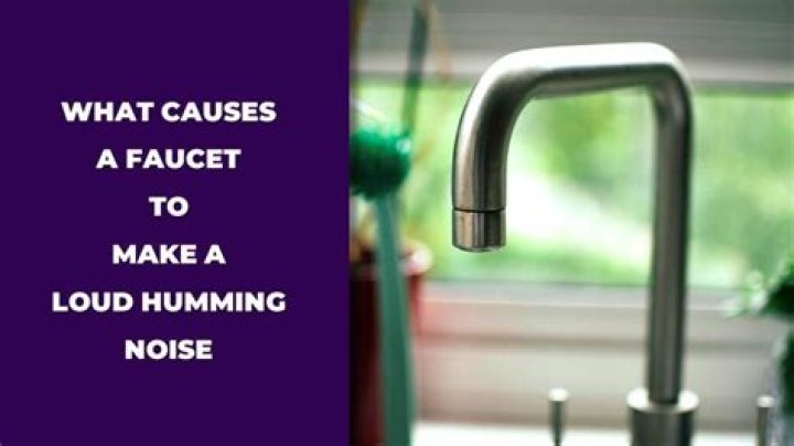 Why does my bathroom faucet make a noise when I turn it on?