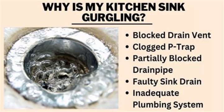 Why does my kitchen sink keeps gurgling?