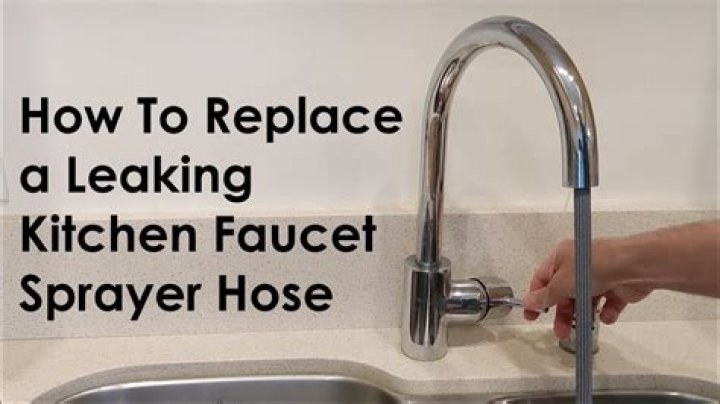 Why does my kitchen sprayer keep leaking?