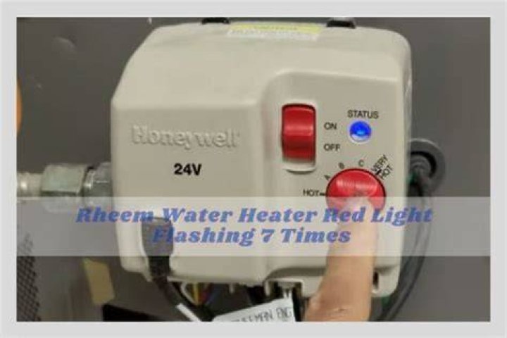 Why does my Rheem water heater have 7 blinks?