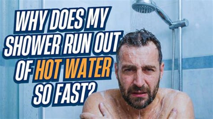 Why does my shower run hot then cold?
