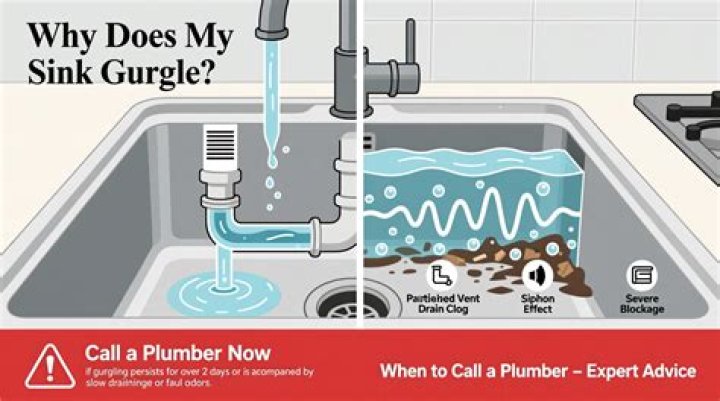 Why does my sink gurgle apartment?