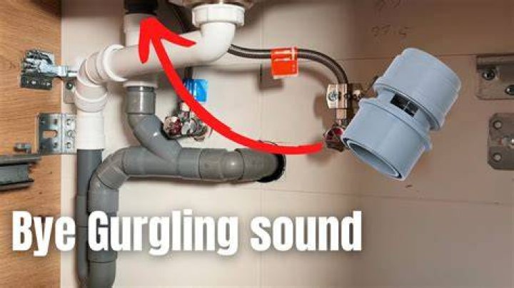 Why does my sink make a glugging noise?