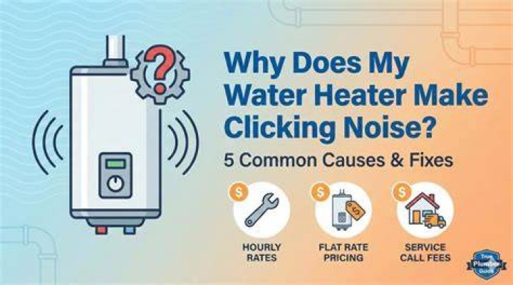 Why does my tankless water heater make a clicking noise?