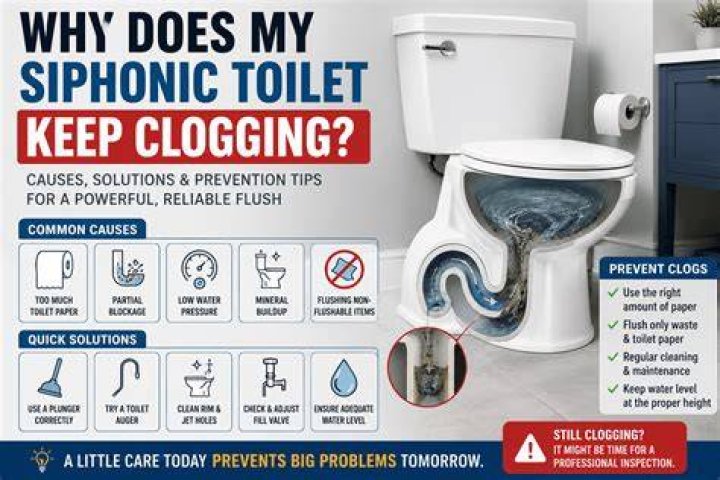 Why does my toilet keep clogging and how to fix it?