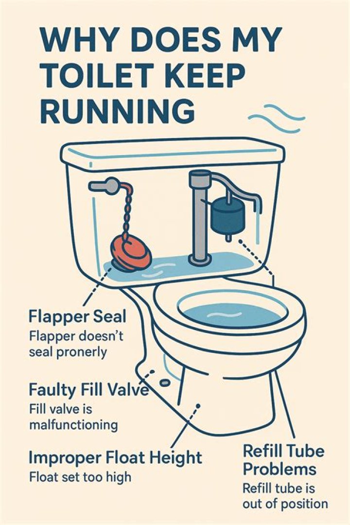 Why does my toilet run once an hour?