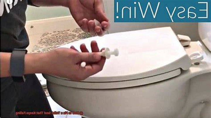 Why does my toilet seat keep falling down?