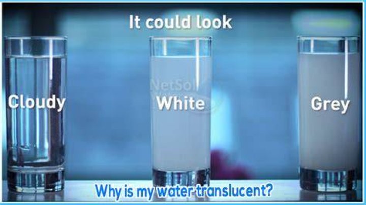 Why does my water come out cloudy then clears?