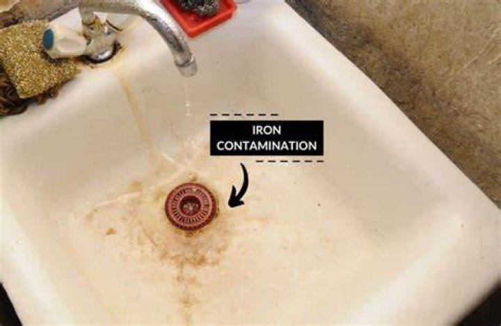 Why does my water leave rust stains?