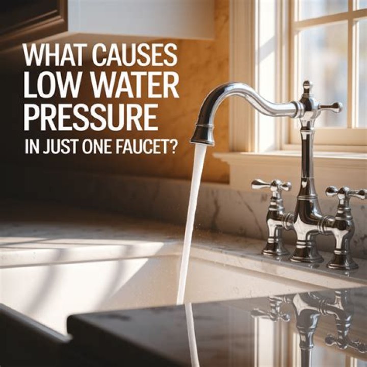 Why does only one faucet in my home lose water pressure?