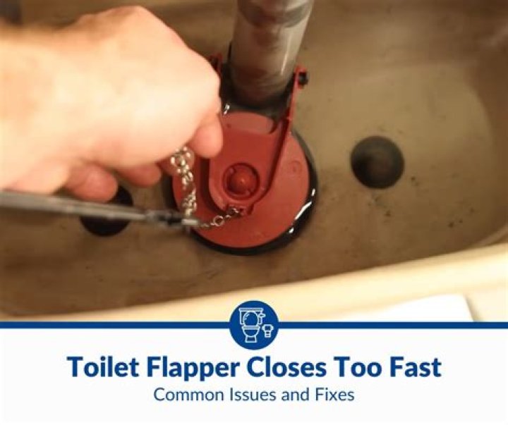 Why does the toilet flapper close too soon?