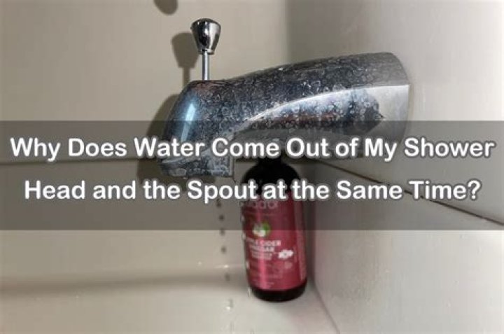 Why does water come out of my upstairs shower?