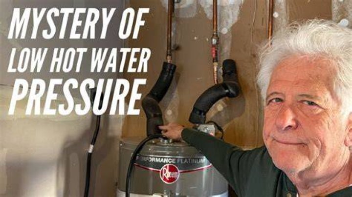 Why has my hot water pressure suddenly dropped?