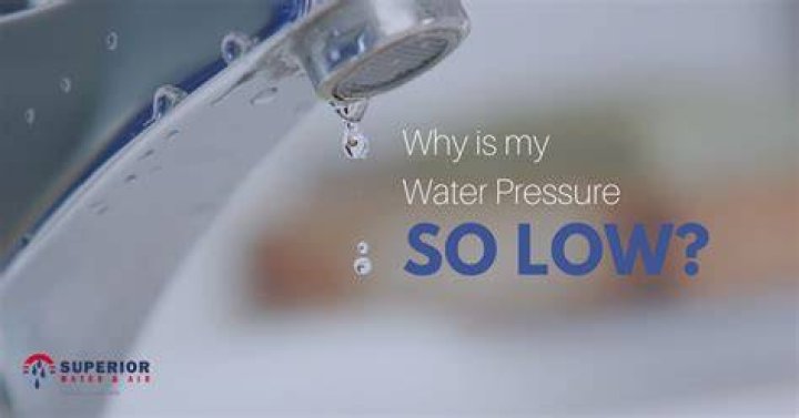 Why has my water pressure suddenly dropped UK?