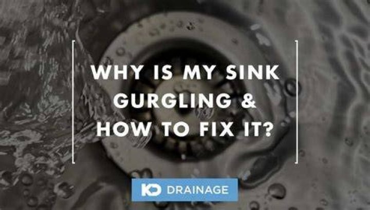 Why is my apartment sink gurgling?