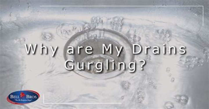 Why is my basement drain gurgling?