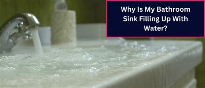 Why is my bathroom sink full of water?