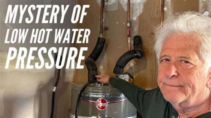 Why is my hot water pressure higher than the cold?